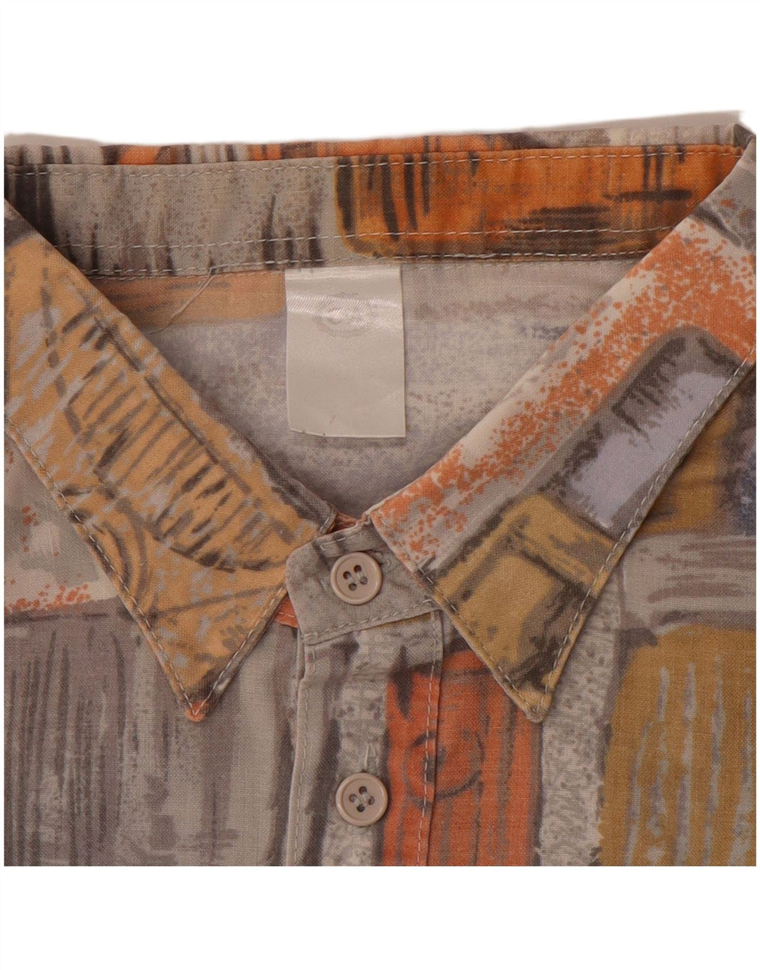 Camisa pulôver masculina de manga curta C&A XL patchwork multicolorido