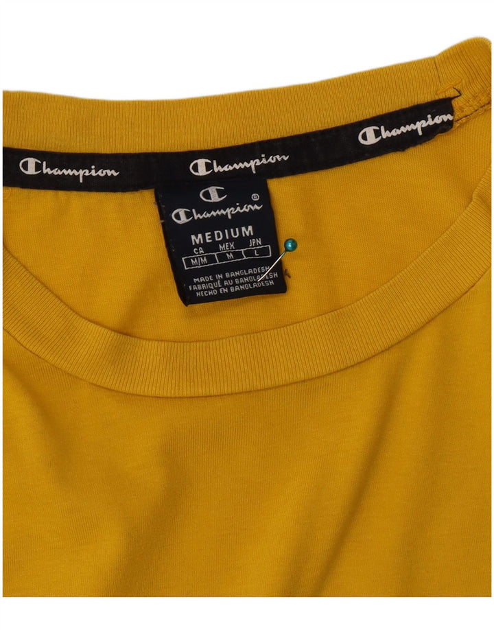 Campeão Camiseta Masculina Graphic Top Amarelo Médio