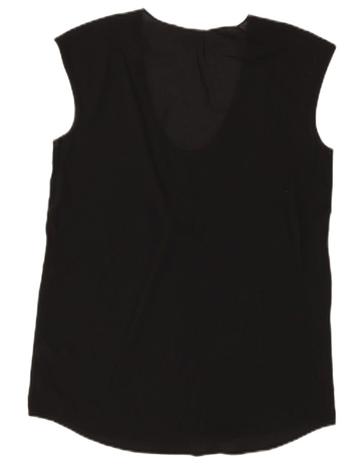 Blusa feminina sem mangas J. CREW US 00 2XS poliéster preto