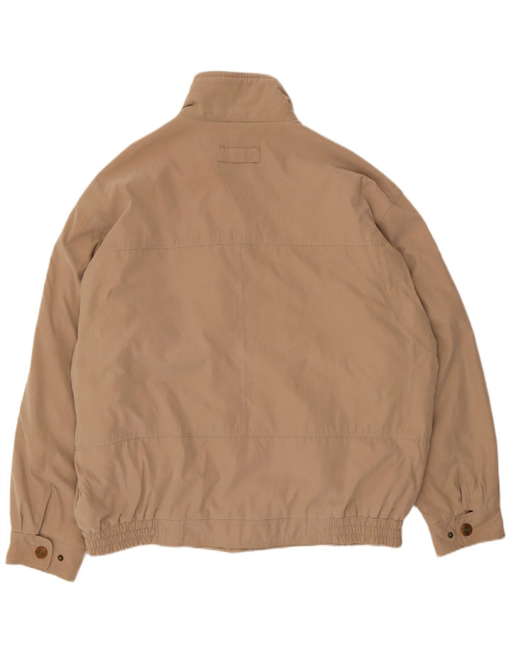 Jaqueta bomber masculina MANTONI UK 42 XL poliéster bege