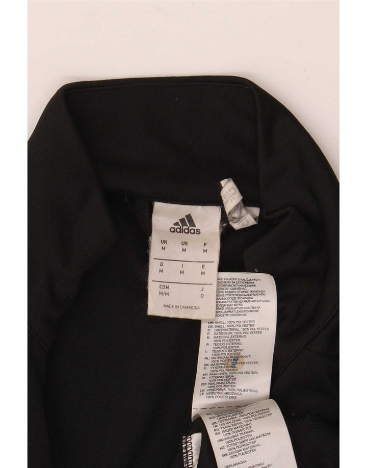 Adidas Mens Climalite Tracksuit Top Jacket Médio Preto Poliéster