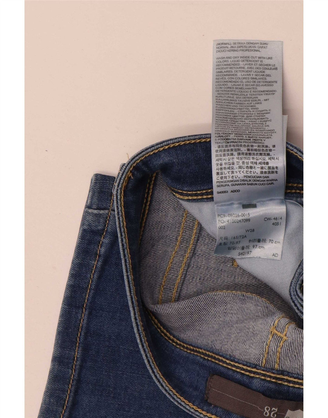 Calça Jeans Capri Feminina Levi's W28 L22 Azul Algodão