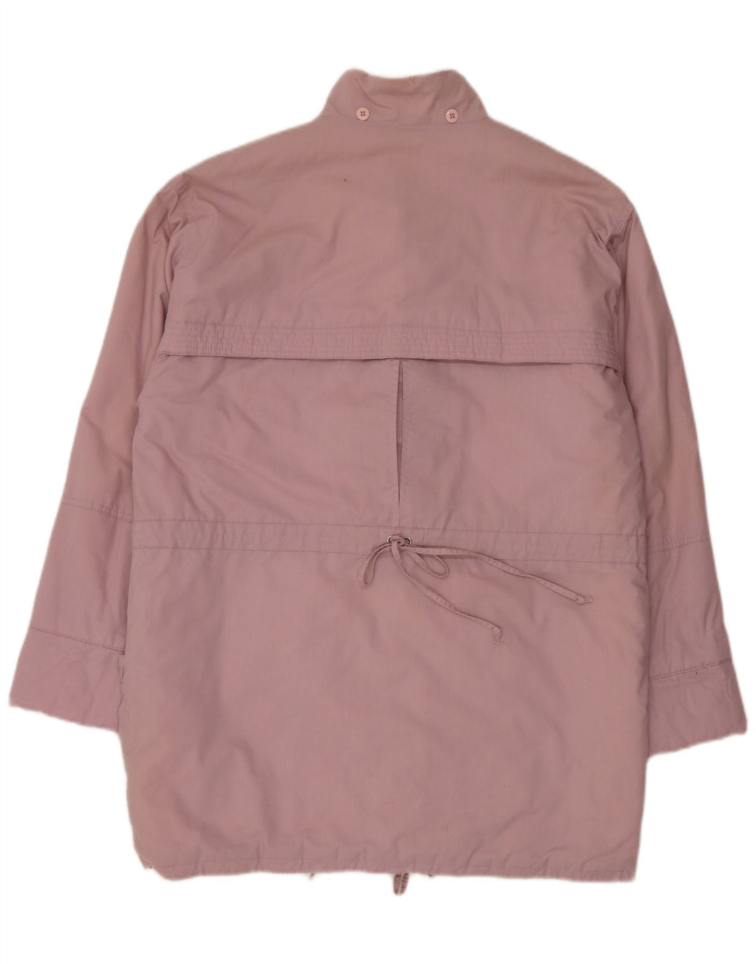 Casaco corta-vento oversized feminino vintage IT 36/38 XS poliéster rosa