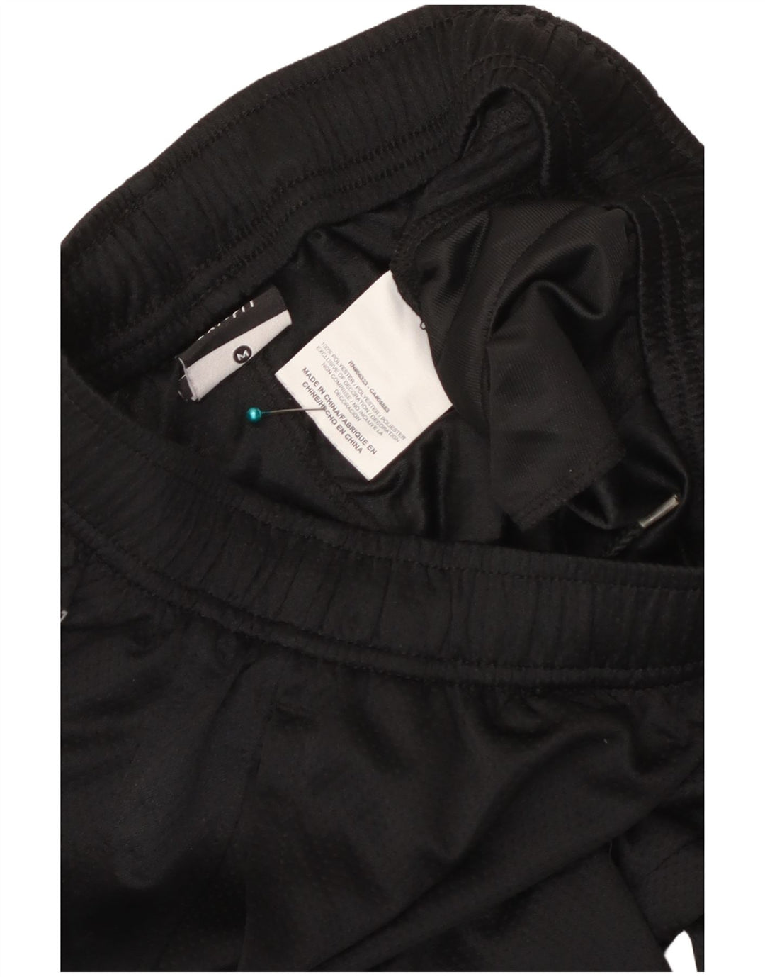 Calça de treino feminina Nike Capri com perna larga UK 12 poliéster preto médio
