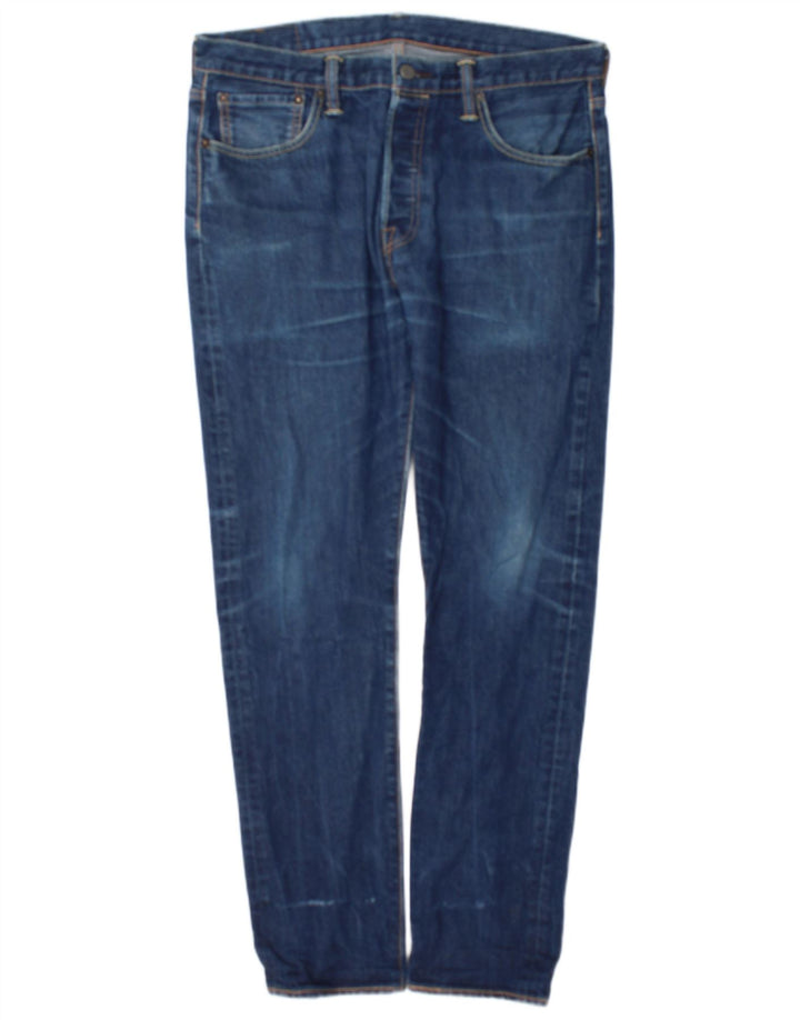 Levi's Masculino 501 Straight Jeans W34 L32 Azul Algodão