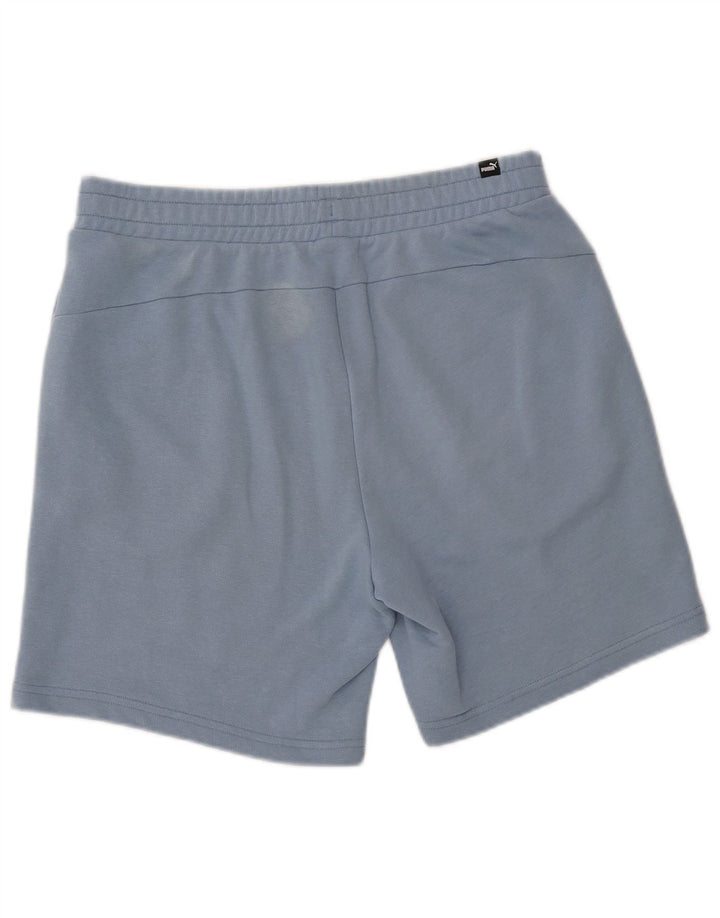 Shorts esportivos gráficos masculinos Puma grande algodão azul