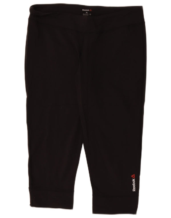 Leggings Reebok Capri Mulher UK 18 XL Preto Nylon