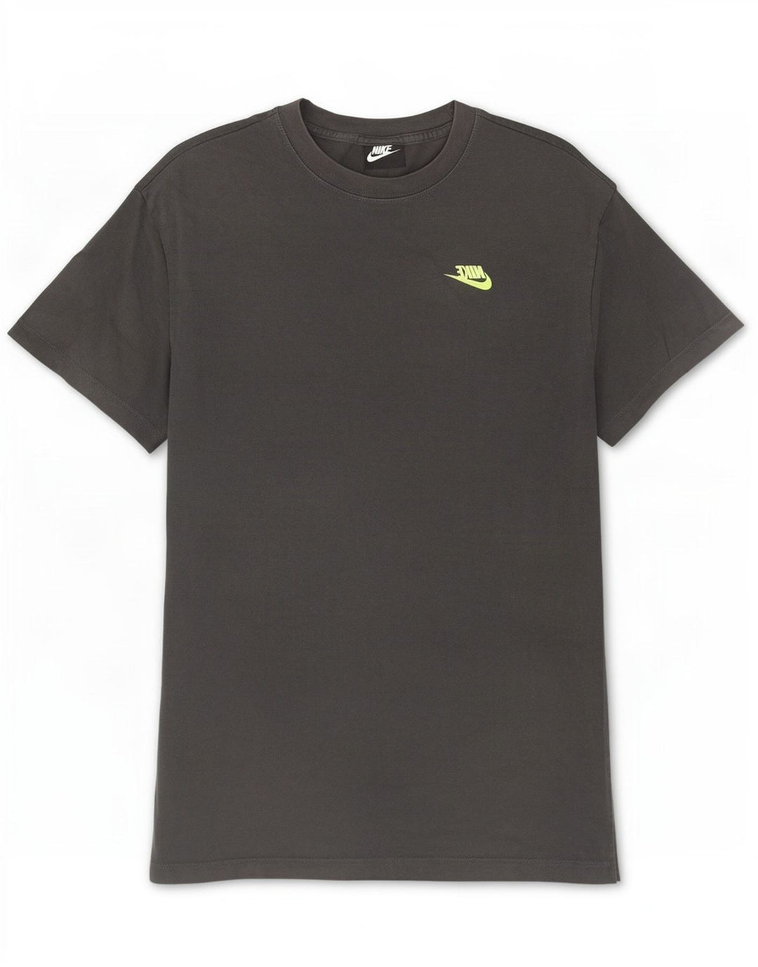 Camiseta Nike masculina gráfica Top algodão cinza médio