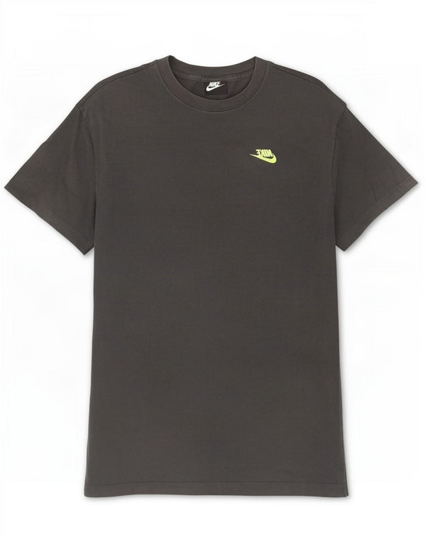Nike Mens Graphic T-Shirt Top Medium Grey Cotton