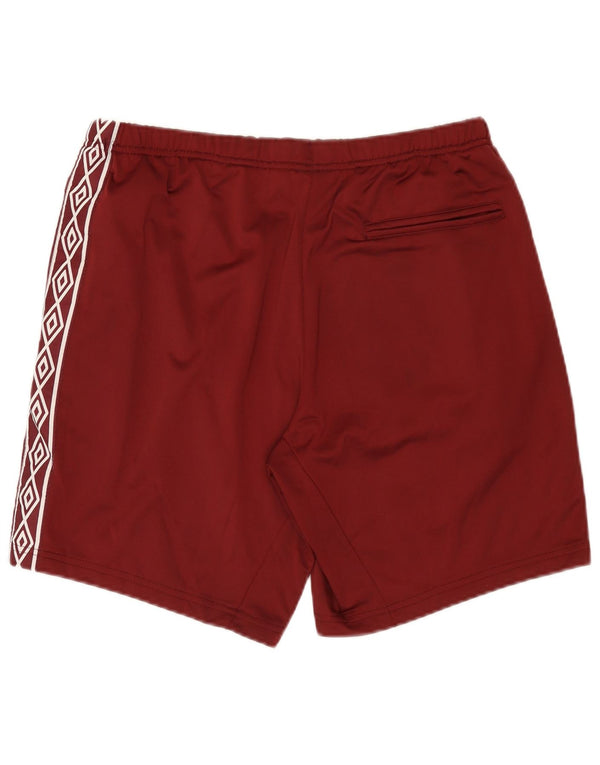 Umbro Mens Graphic Sport Shorts Grande Borgonha Poliéster