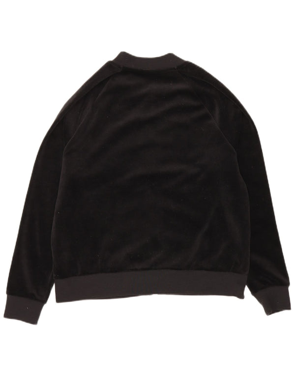 Jaqueta Nike Feminina Velour Tracksuit Top UK 14 Médio Preto Poliéster