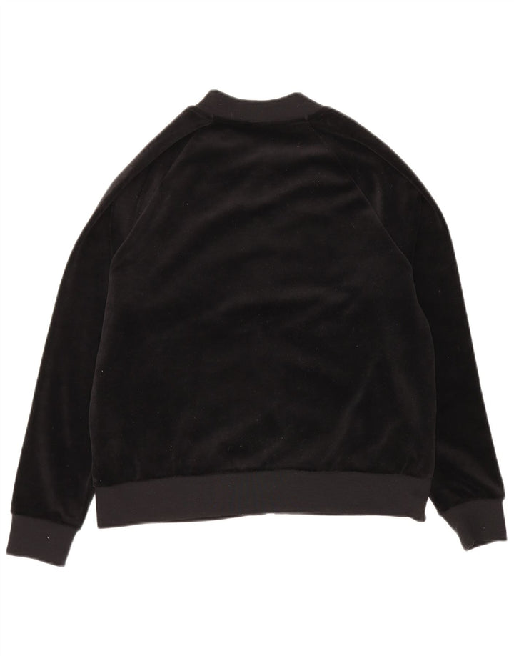 Jaqueta Nike Feminina Velour Tracksuit Top UK 14 Médio Preto Poliéster
