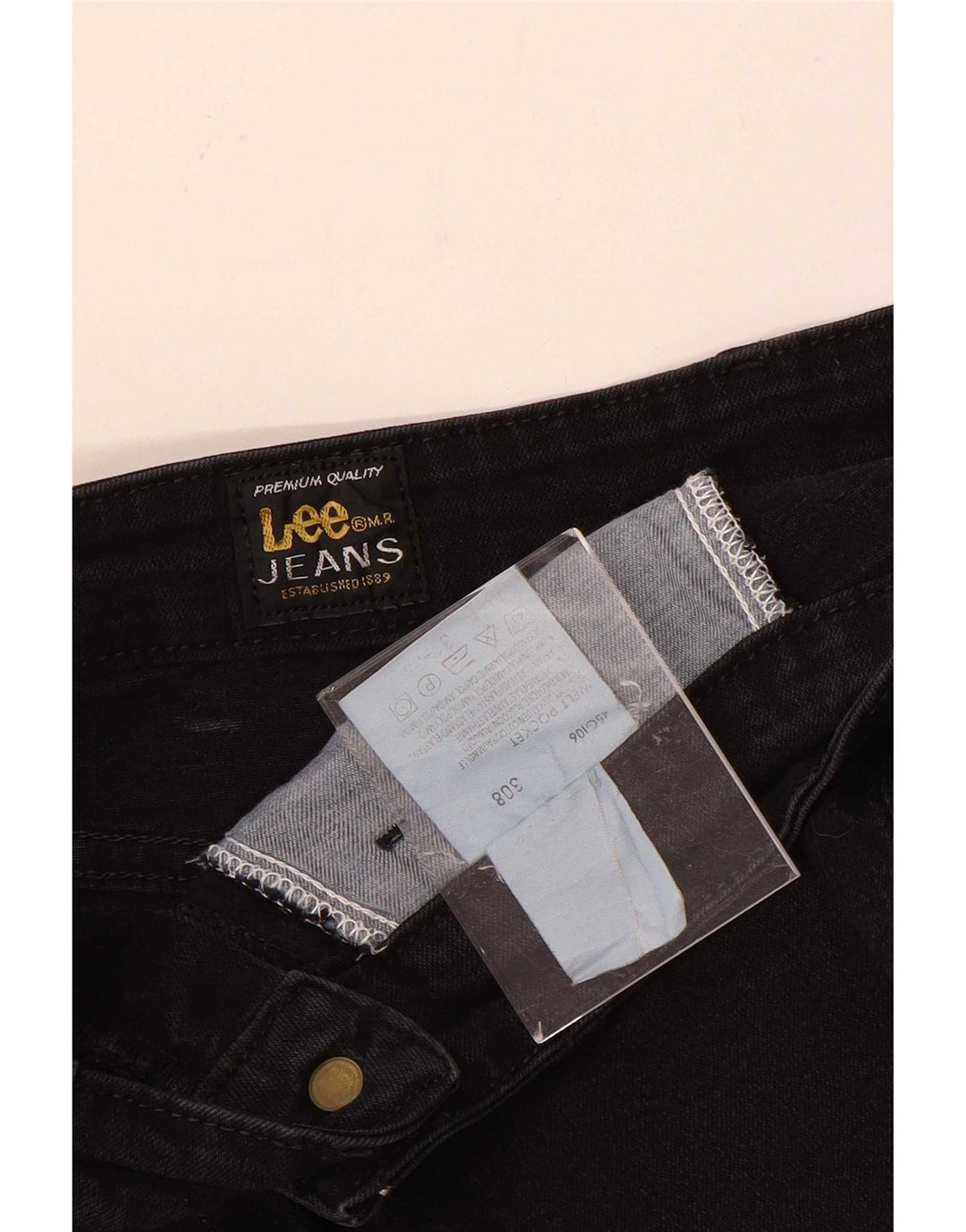 Lee feminino cintura alta bootcut jeans W31 L30 algodão preto