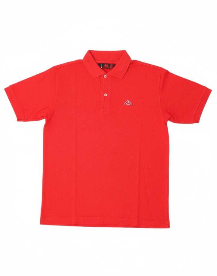 Camisa polo masculina Kappa pequena algodão vermelho