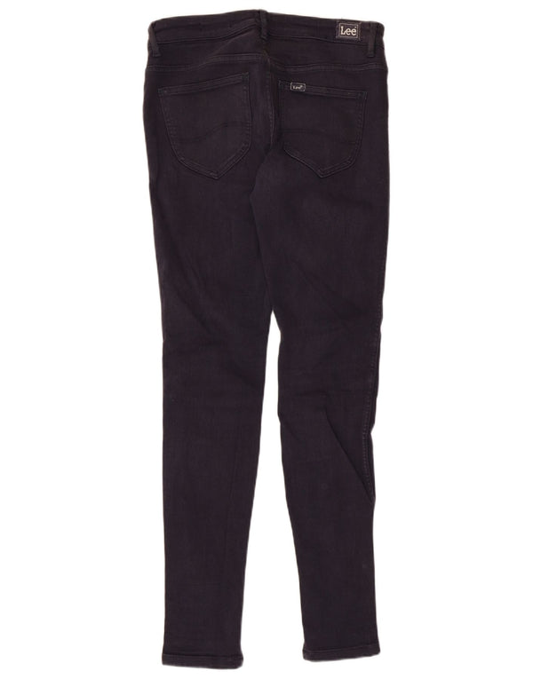 Calça feminina Lee casual slim US 12 grande W30 L29 azul marinho viscose