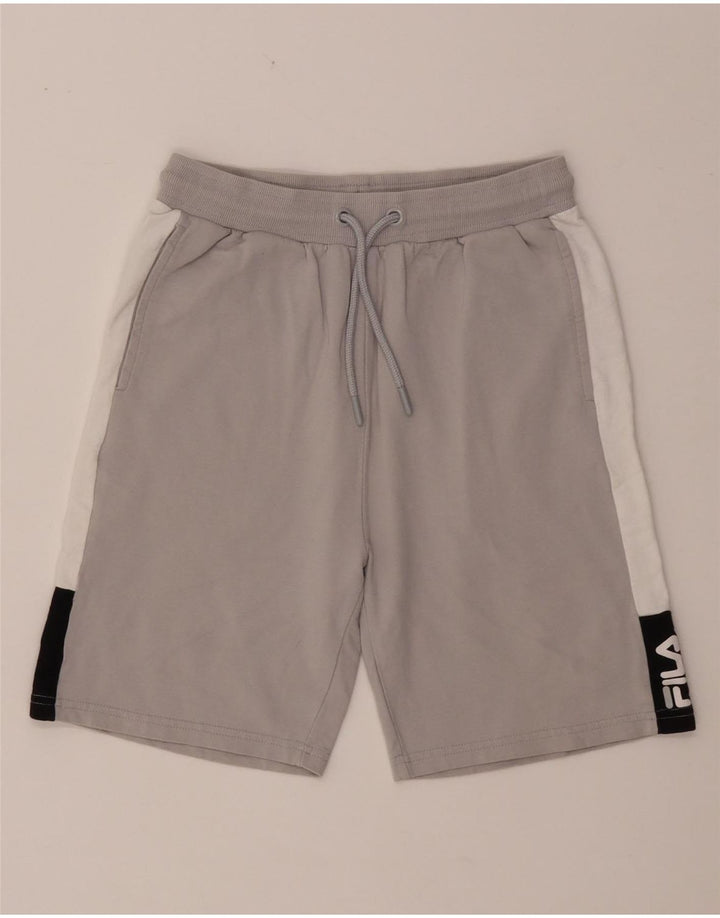 FILA Menino Sport Shorts 13-14 Anos Cinza Colorblock Algodão