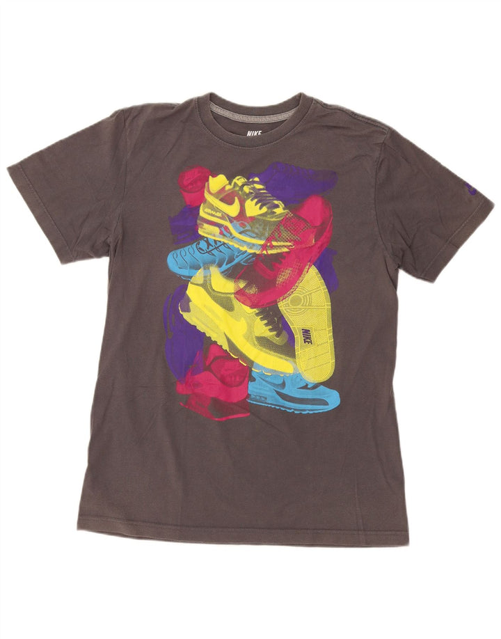 Camiseta Nike Masculina Regular Fit Graphic Top Cinza Médio