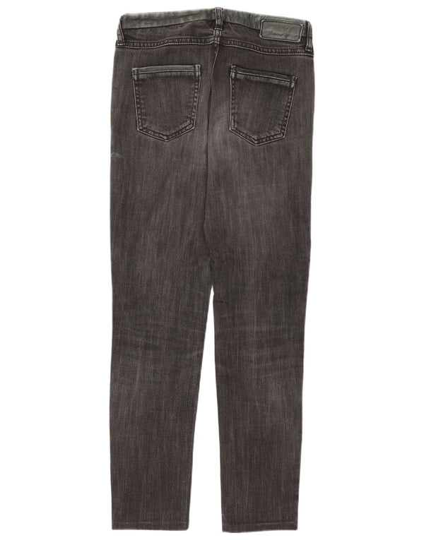Jeans Slim Feminino Massimo Dutti EU 36 XS W26 L27 Algodão Cinza