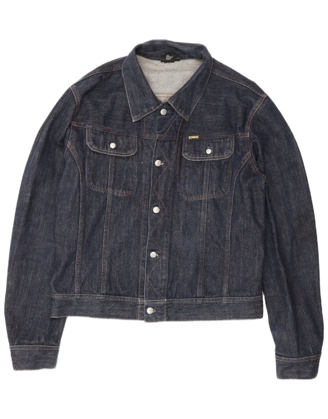Jaqueta jeans masculina diesel UK 42 XL algodão azul