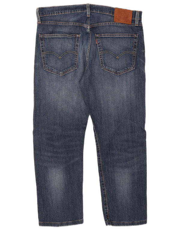 Levi's Mens 502 Tapered Cropped Jeans W36 L25 Blue Cotton