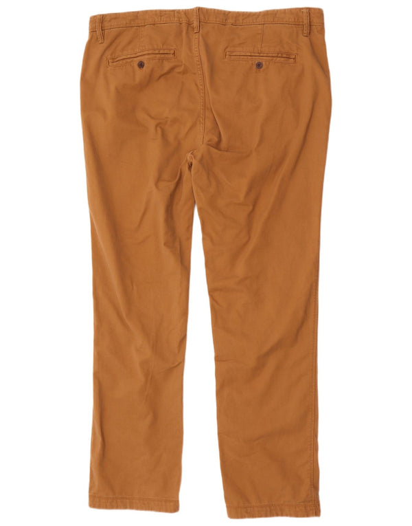 Calça Chino Slim Masculina Fat Face W42 L33 Algodão Marrom