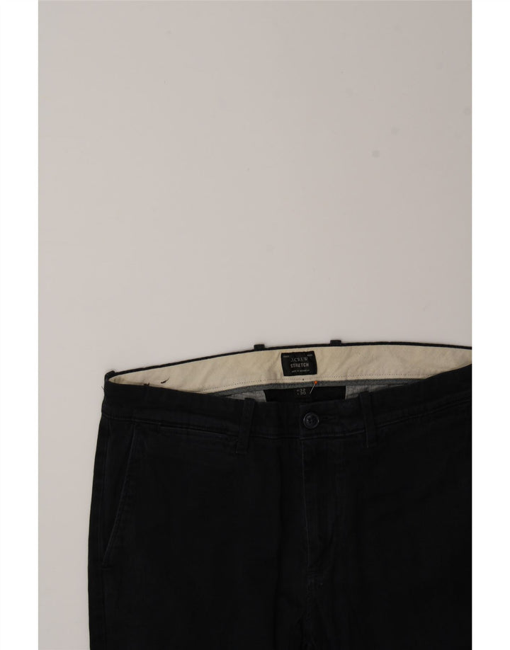 J. CREW Womens Stretch Straight Chino Trousers W32 L30 Navy Blue Cotton Vintage J. Crew and Second-Hand J. Crew from Messina Hembry 