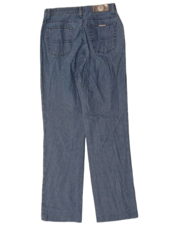 Jeans retos femininos TRUSSARDI W28 L28 algodão azul