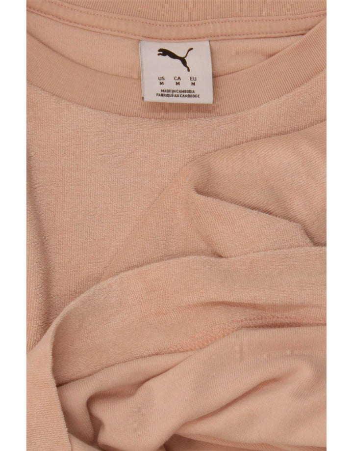 Puma Camiseta Feminina Crop Top UK 14 Médio Rosa