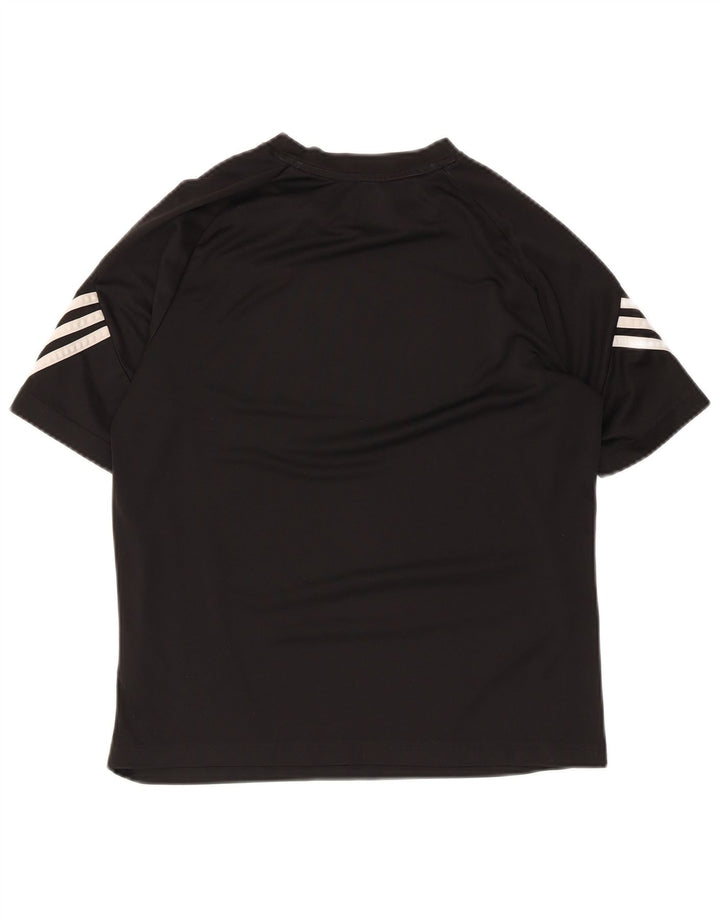 Camiseta Adidas Feminina Climalite Graphic Top UK 12 Médio Preto Poliéster