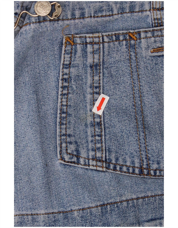 Calça jeans feminina vintage para maternidade grande W40 L30 algodão azul