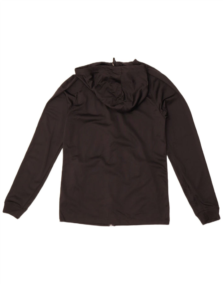 Jordan Mens Paris Saint-Germain Slim Fit Zip Suéter com capuz pequeno preto