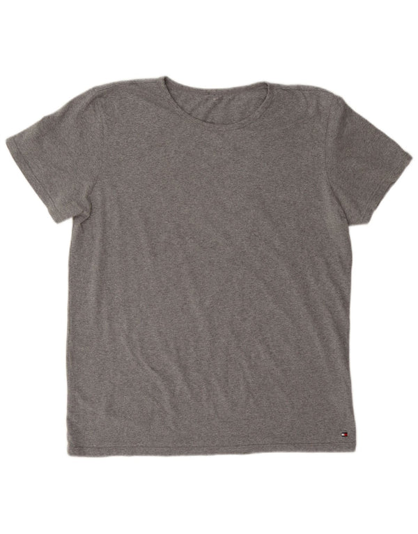 Camiseta feminina Tommy Hilfiger UK 18 XL algodão cinza