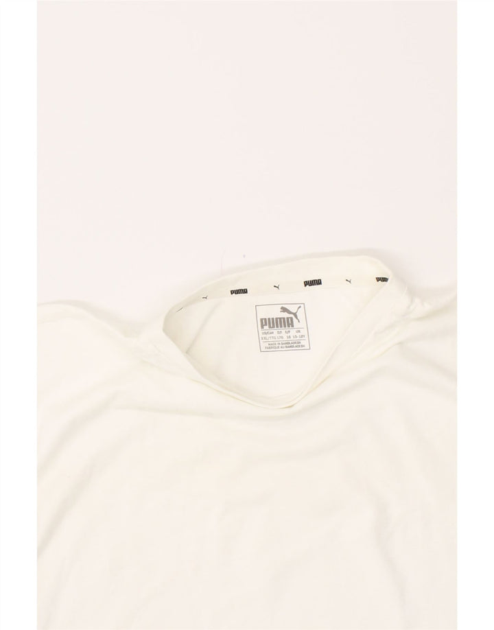 PUMA Boys Graphic T-Shirt Top 15-16 Years White Vintage Puma and Second-Hand Puma from Messina Hembry 