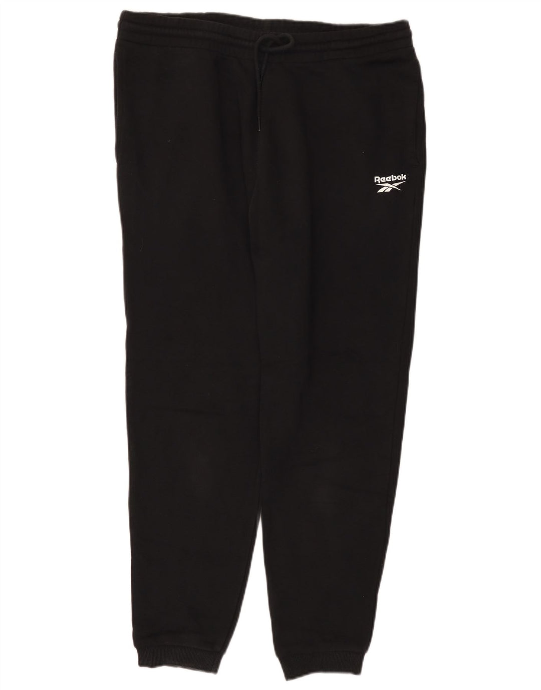Calça de treino masculina Reebok Joggers grande algodão preto