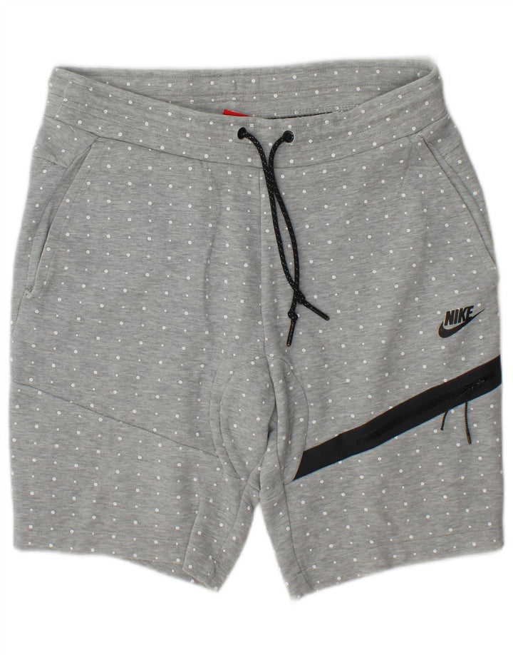 Nike Mens Cargo Sport Shorts Pequeno Algodão Manchado Cinza