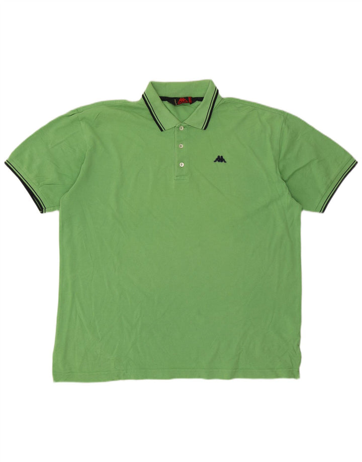 Camisa polo masculina Kappa 2XL algodão verde