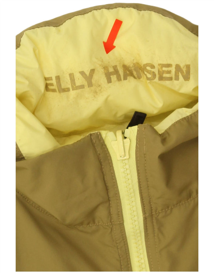 Helly Hansen Jaqueta feminina acolchoada com corte gráfico UK 14 Médio Caqui