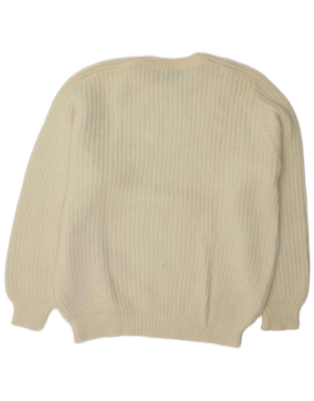 Suéter masculino Benetton com gola canoa XL off white