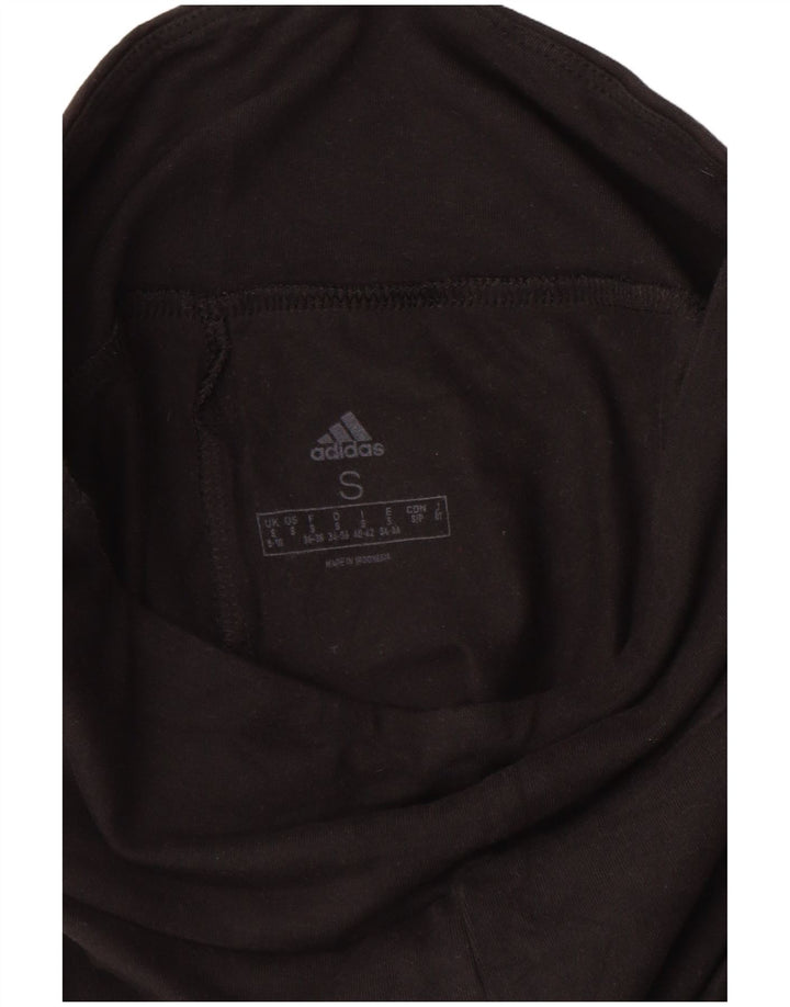 Leggings Adidas Femininas UK 8/10 Pequenas Pretas