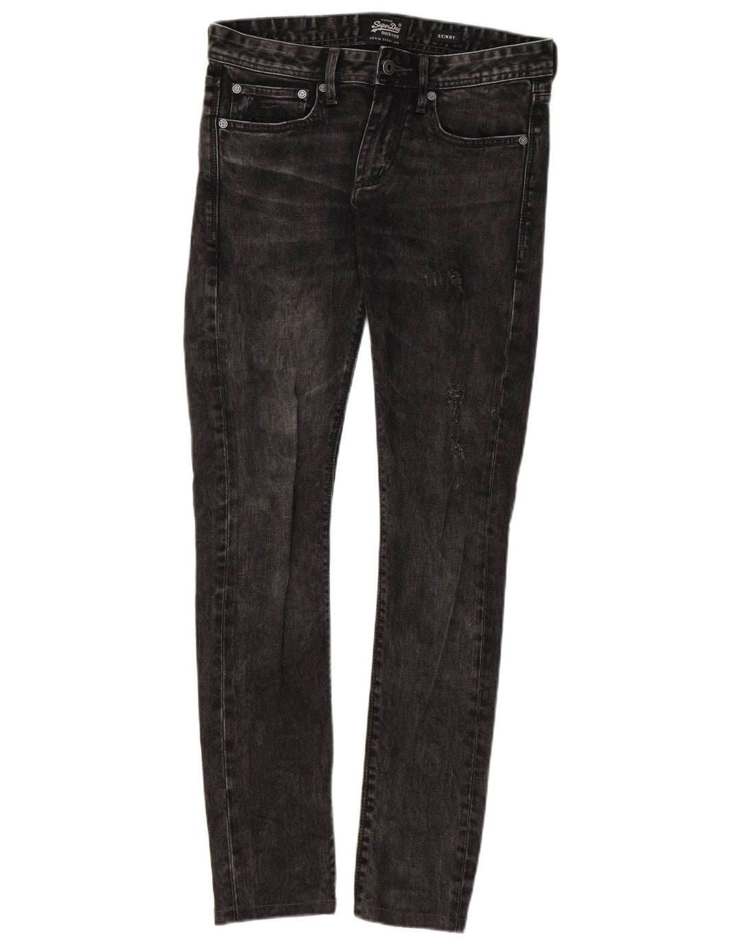 Calça jeans skinny masculina SUPERDRY W29 L32 algodão cinza