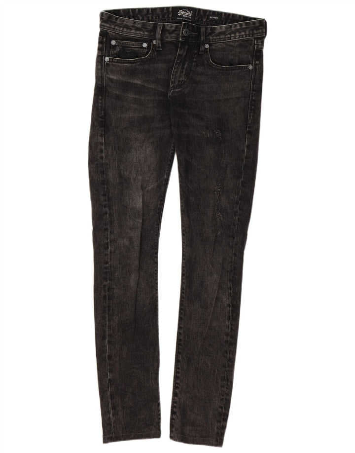 Calça jeans skinny masculina SUPERDRY W29 L32 algodão cinza