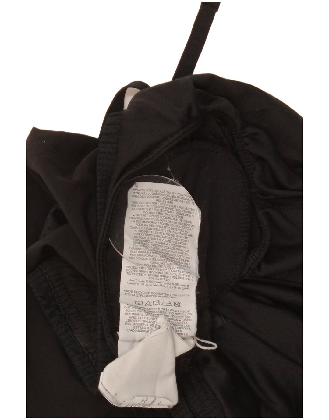 Nike Womens Dri Fit Sport Shorts UK 10 Pequeno Poliéster Preto