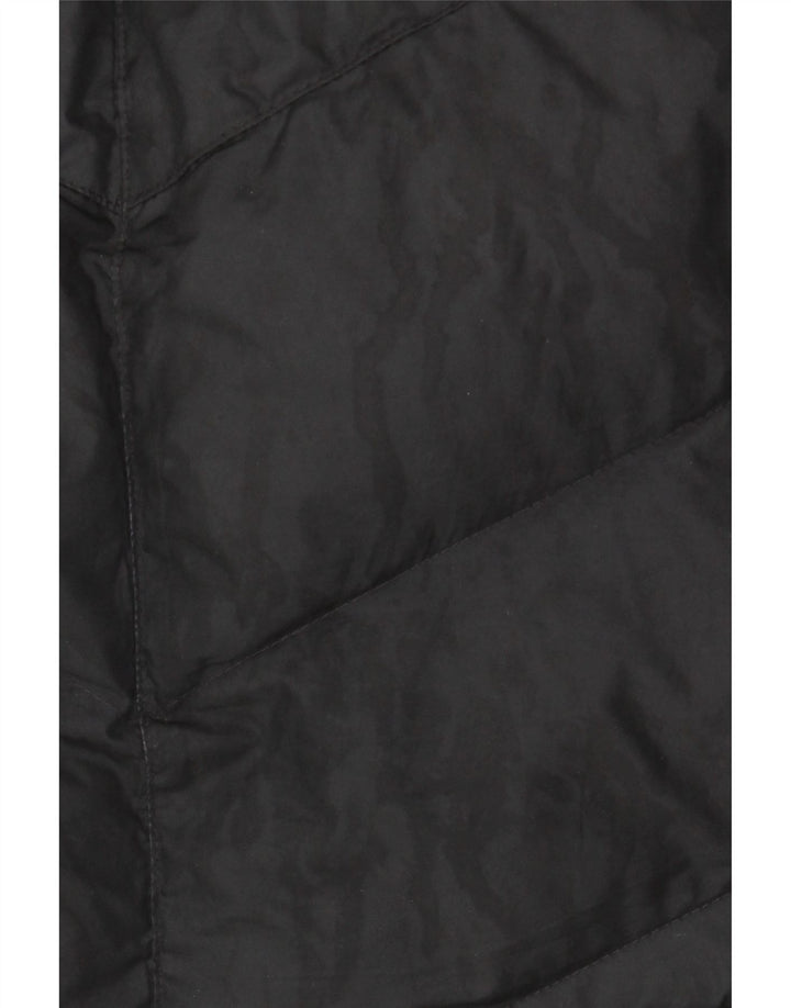 Jaqueta acolchoada com capuz Nike Boys 12-13 anos grande poliéster preto