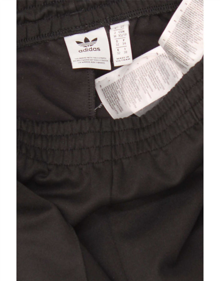 Calças de treino femininas Adidas UK 6 pequenas poliéster preto