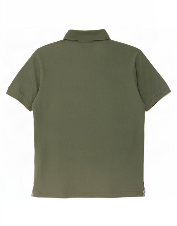 Camisa polo masculina Tommy Hilfiger grande algodão verde