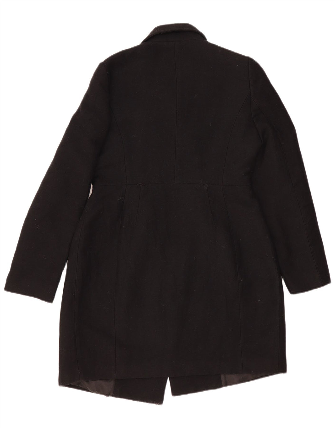 Sobretudo feminino Pinko UK 12 lã preta média
