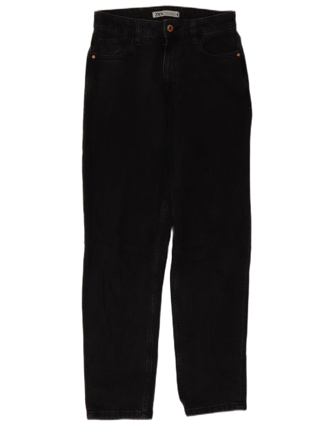 ZARA Jeans retos femininos EU 36 XS W26 L29 preto