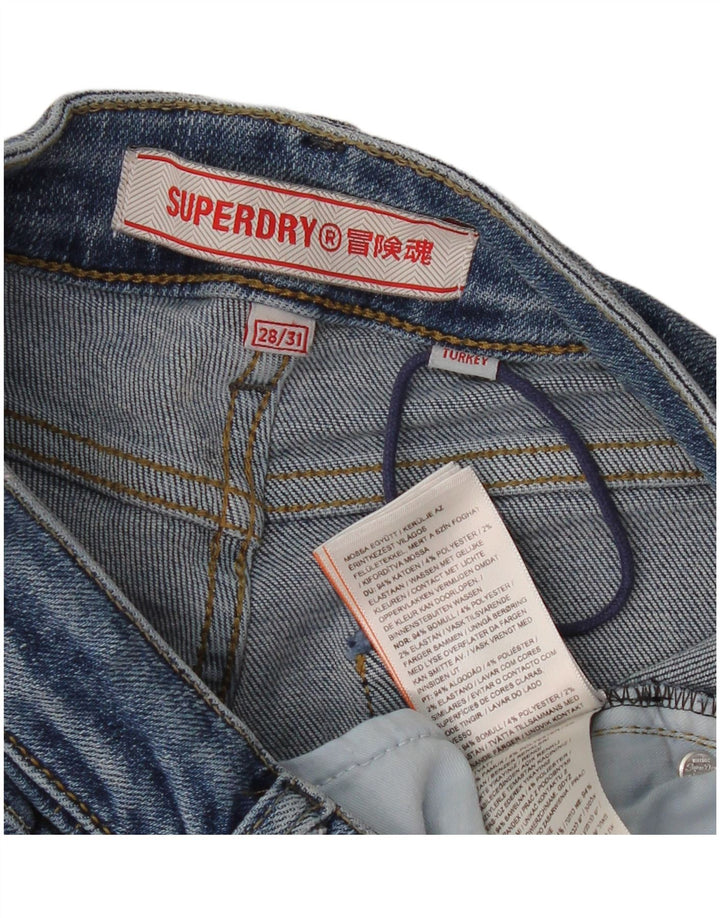 Calça jeans feminina Superdry Bootcut W28 L31 azul algodão