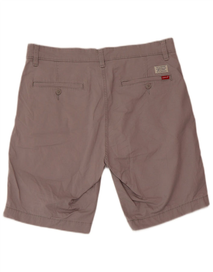 LEVI'S Mens Chino Shorts W32 Algodão Cinza Médio