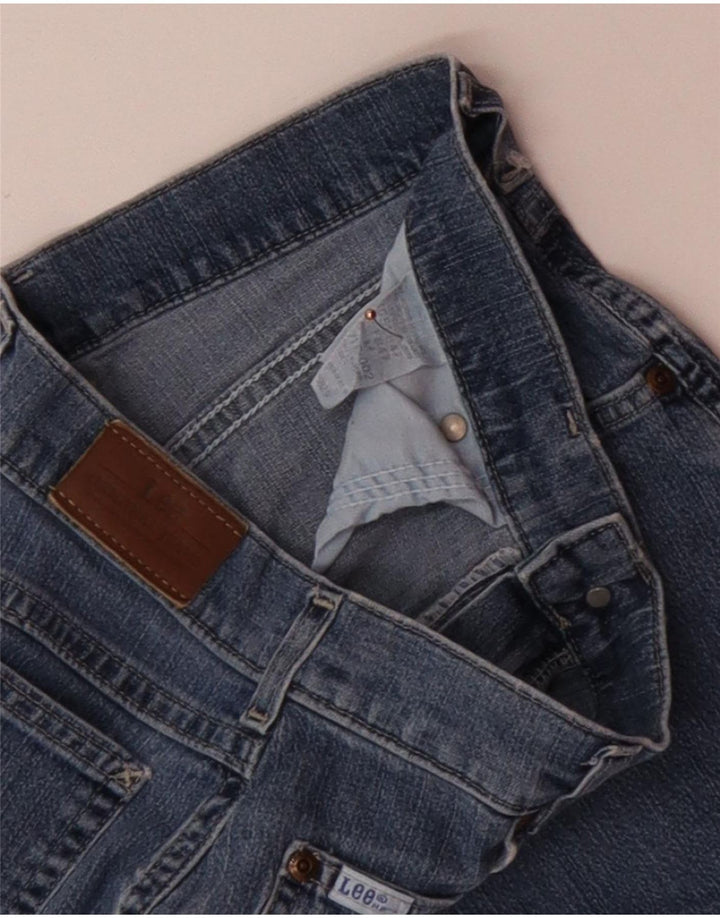 Shorts jeans feminino LEE W28 algodão azul médio